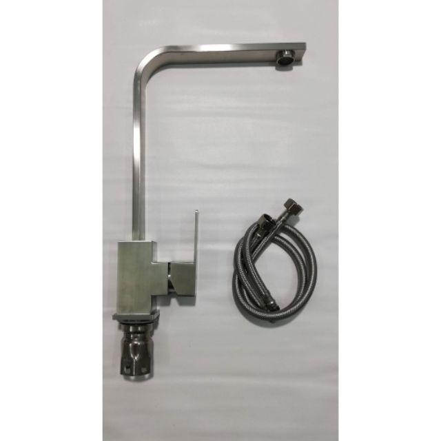 Vòi rửa bát nóng lạnh inox 304