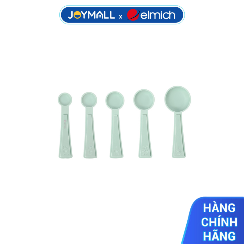 Bộ Thìa Đong 5 Chiếc Elmich EL0277, Hàng Chính Hãng, Không BPA, Cán Dài Cách Nhiệt - JoyMall