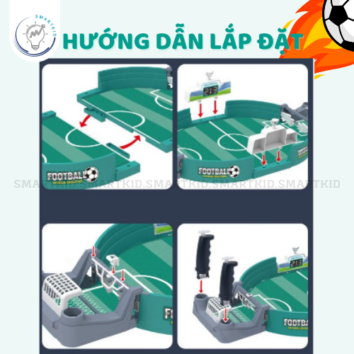 Bàn chơi bóng đá mini - Đồ chơi thể thao cho bé 6+