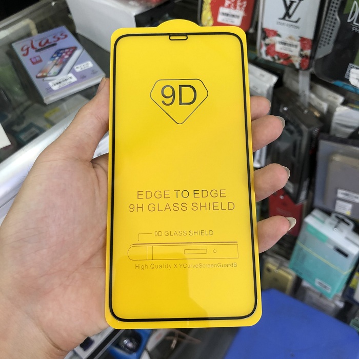 Tấm dán kính cường lực full màn hình 9D dành cho  iPhone X