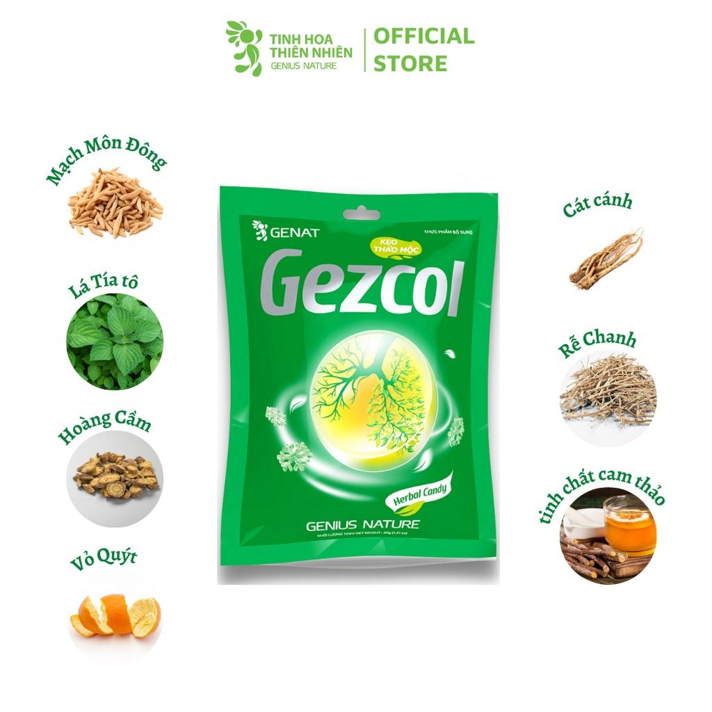 Combo 4 sản phẩm kẹo Genat - Kẹo thảo mộc Covitux , Gezcol , Genat Gừng, Genat chanh sả