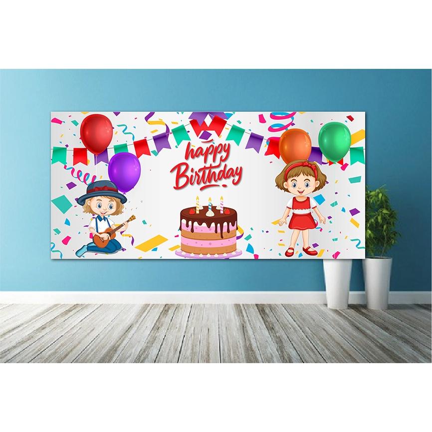 Banner sinh nhật, băng rôn trang trí tiệc, happy birday, bảng trang trí sinh nhật nhiều mẫu