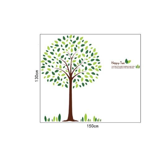 Decal trang trí tường - Cây lá hình tròn Xinh xắn