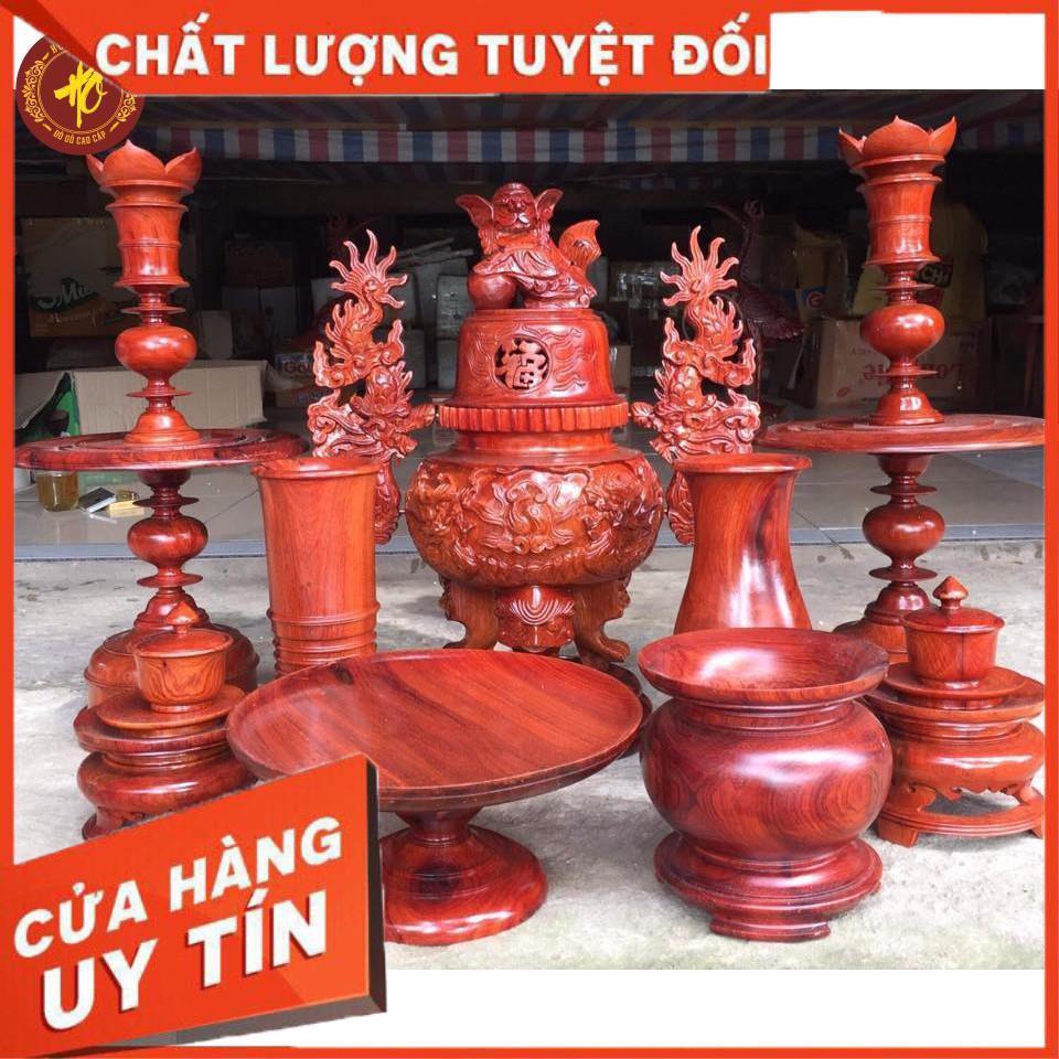 Bộ thờ 13 món gỗ hương cao cấp - Bộ thờ gỗ hương cao cấp