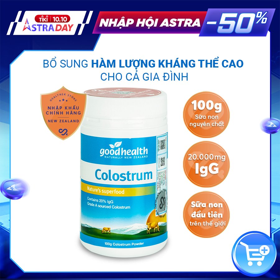 Sữa non Goodhealth Colostrum (100gr)_Nhập khẩu New Zealand