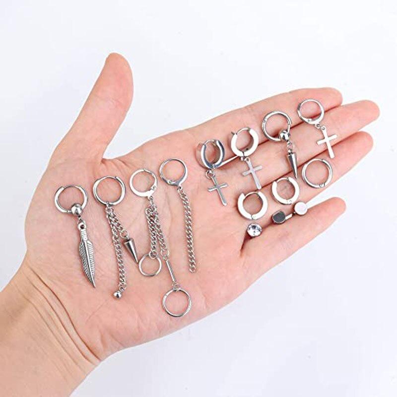 Đôi Bông Tai Nam NữThép Không Gỉ