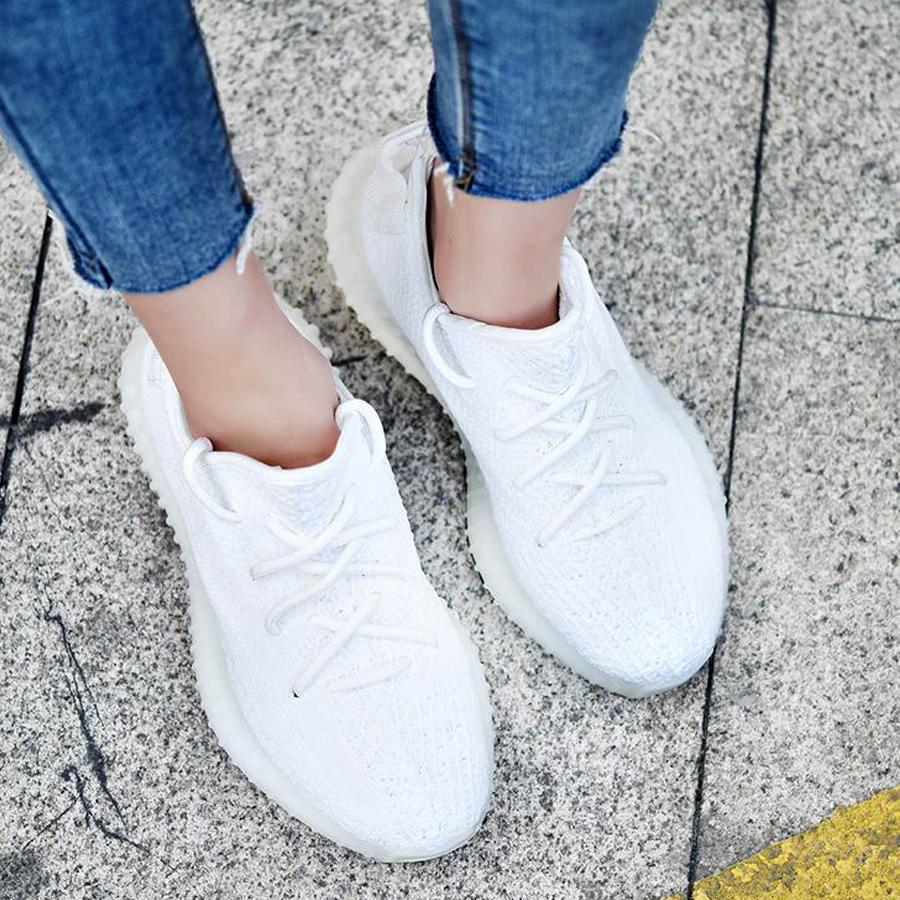 GIÀY THỂ THAO NỮ VẢI MỀM FULL TRẮNG