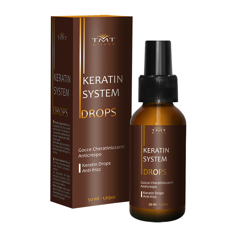 Dầu dưỡng làm đẹp tóc Keratin System Drops 50ml - TMT Milano - Italy - Hàng Chính Hãng