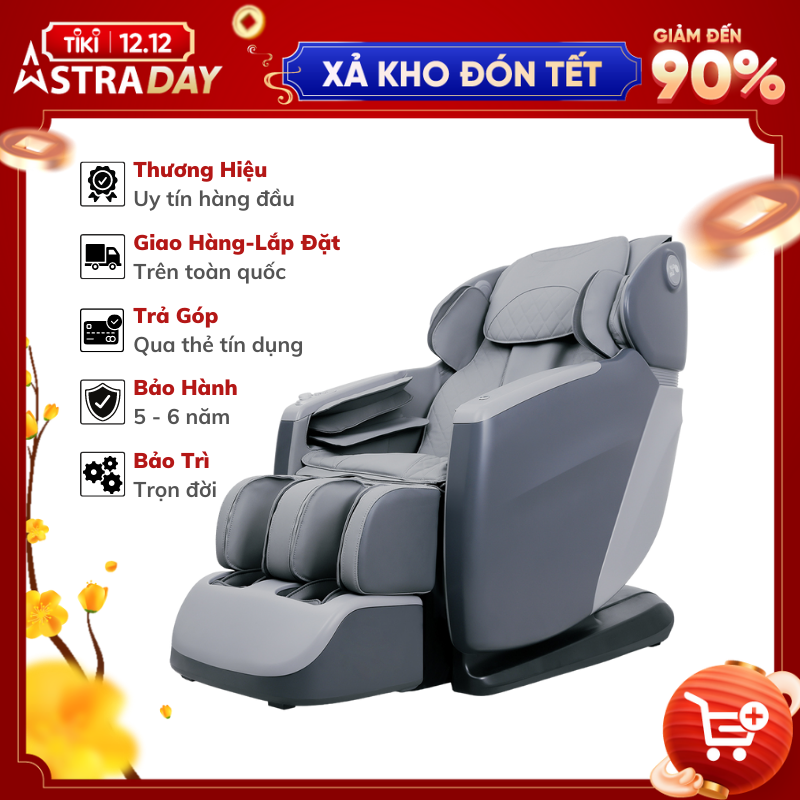 Ghế massage ELIP Lion Pro (AI) - Điều khiển bằng giọng nói, massage chuyên sâu