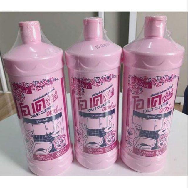 CHAI TẨY TOILET OKAY PINK 900ML