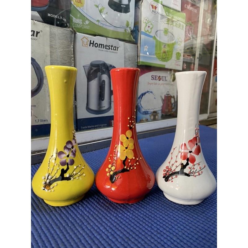 Lọ hoa mai bát tràng vuông và tròn size mini để bàn đẹp rẻ
