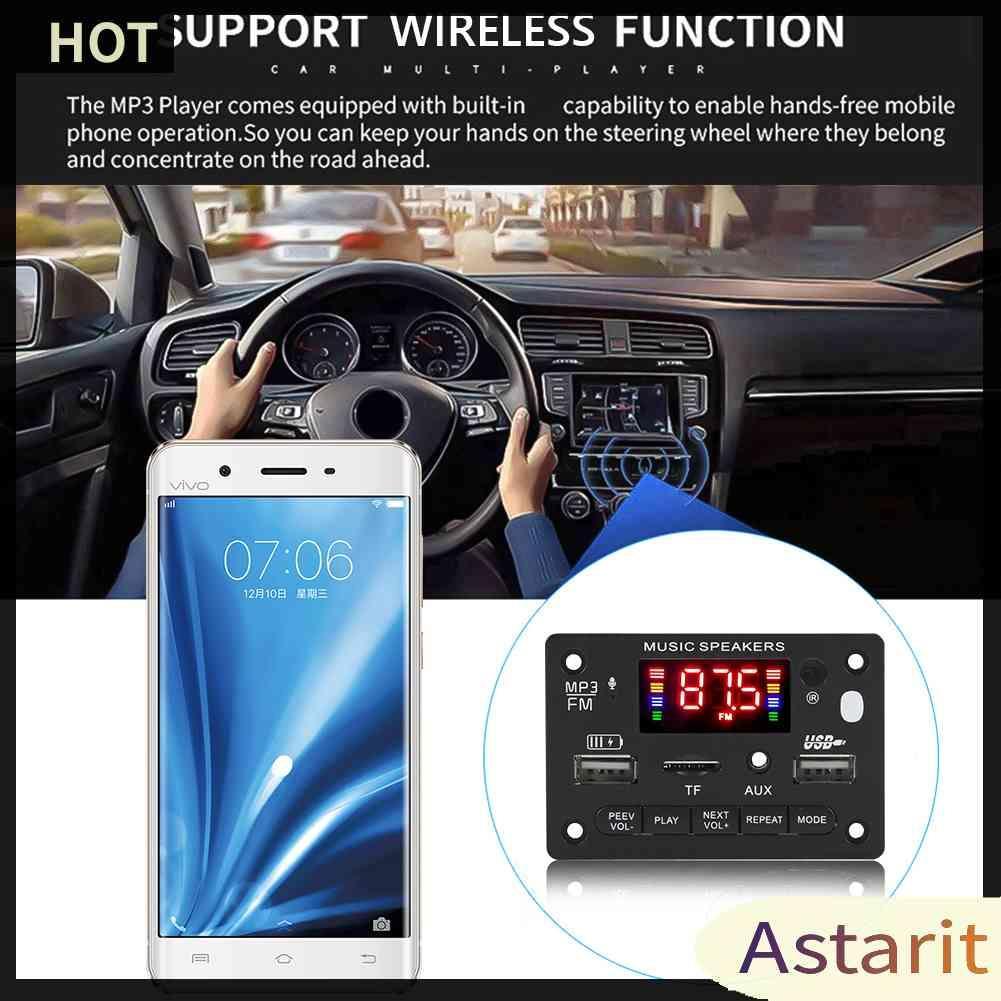 Bảng Mạch Khuếch Đại Âm Thanh Bluetooth 5.0 MP3 DC 7-24V 2x40W Chuyên Dụng Cho Xe Hơi / Nhà Cửa