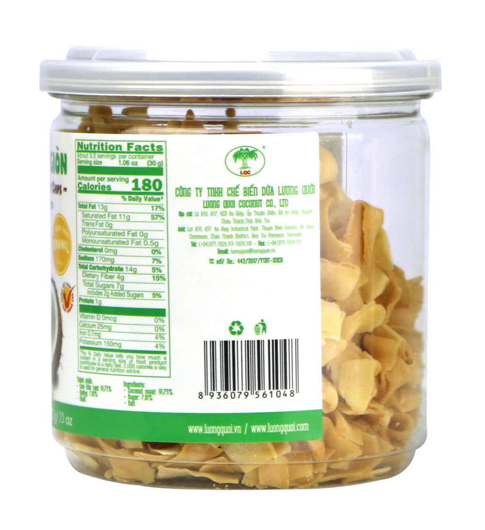 DỪA SẤY GIÒN VỊ TRUYỀN THỐNG VIETCOCO - 100G