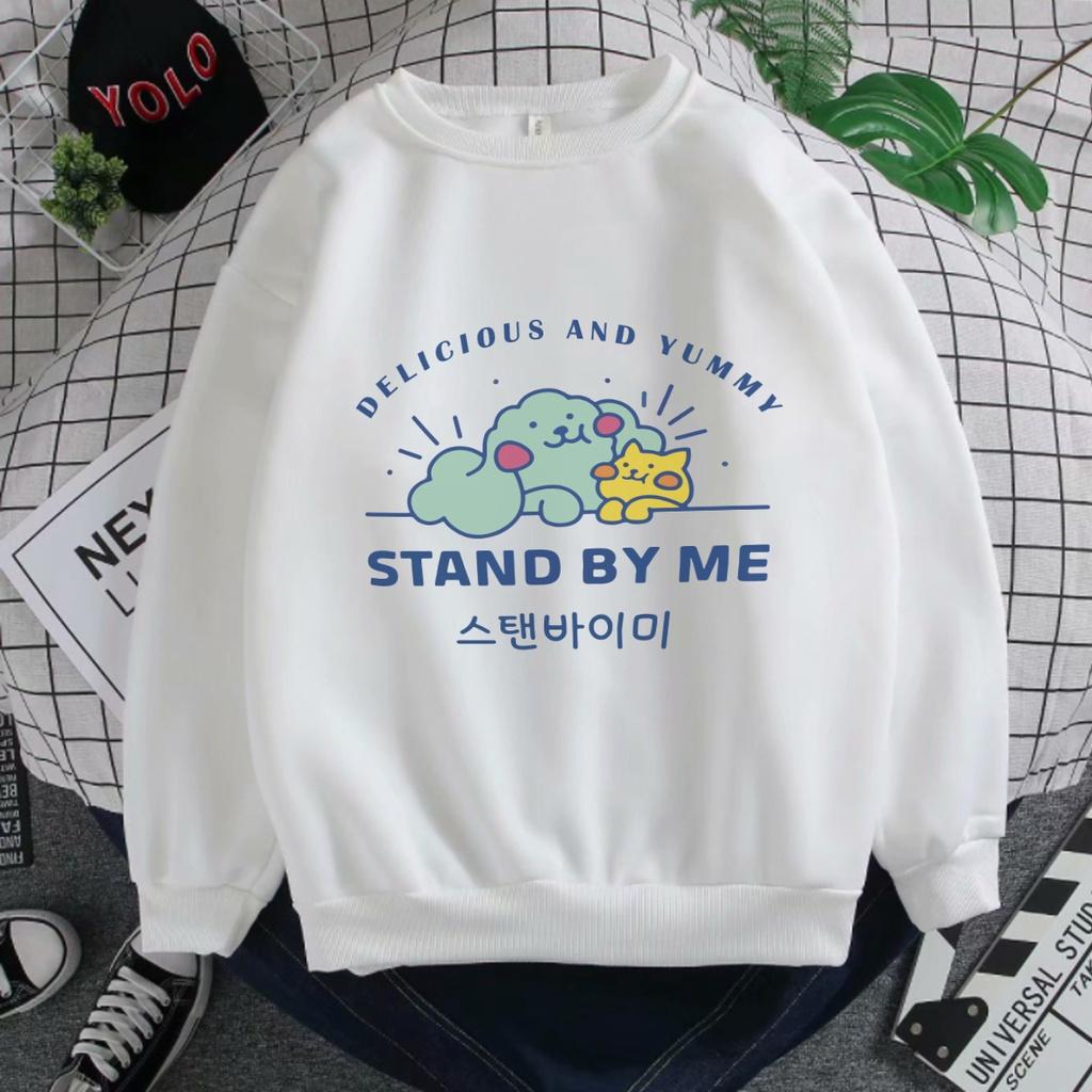 Áo Sweater Nữ Nỉ Bông Stand By Me