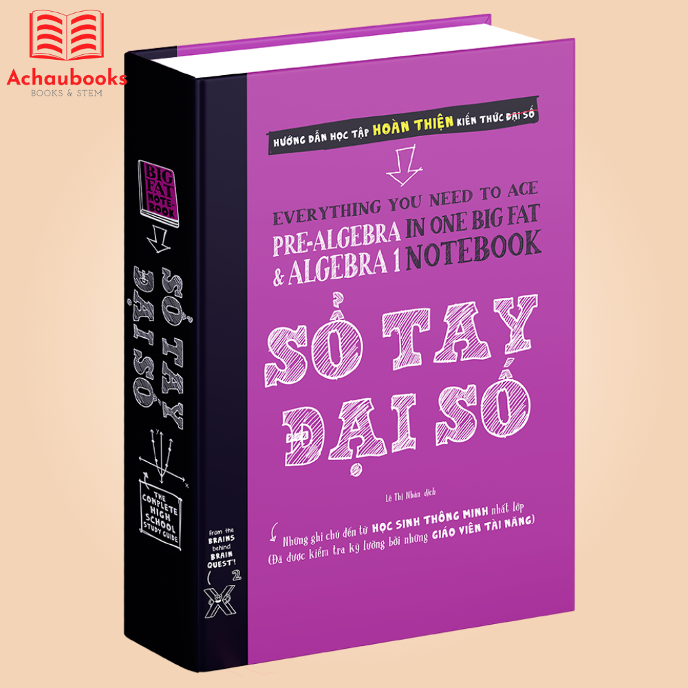 Sách Sổ Tay Đại Số Lớp 8 - Lớp 12