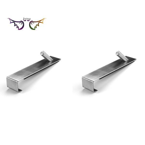 2Pcs Stainless Steel Hook, Door Back Hook Without Sticking Clothes Hook, Bathroom Towel Hook Multi Purpose Hook