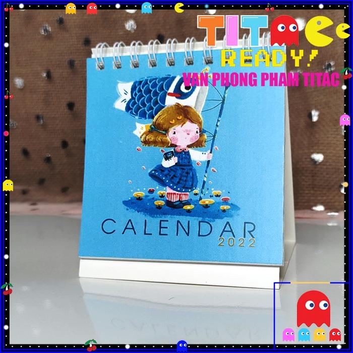 Lịch để bàn mini, lịch bỏ túi (pocket calendar) - Lịch Việt Nam 2022 có ngày âm lịch năm con hổ