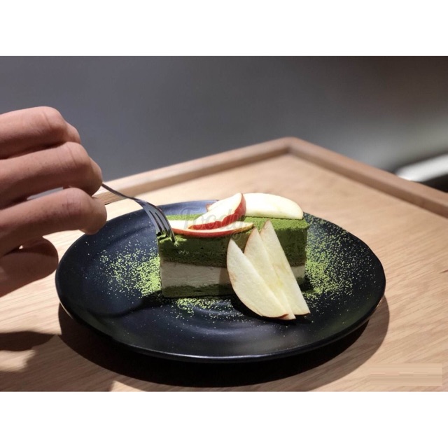 Đĩa tròn đen nhám đẳng cấp 100% melamine cao cấp, hàng cam kết đẹp, dày dặn và cực sang trọng