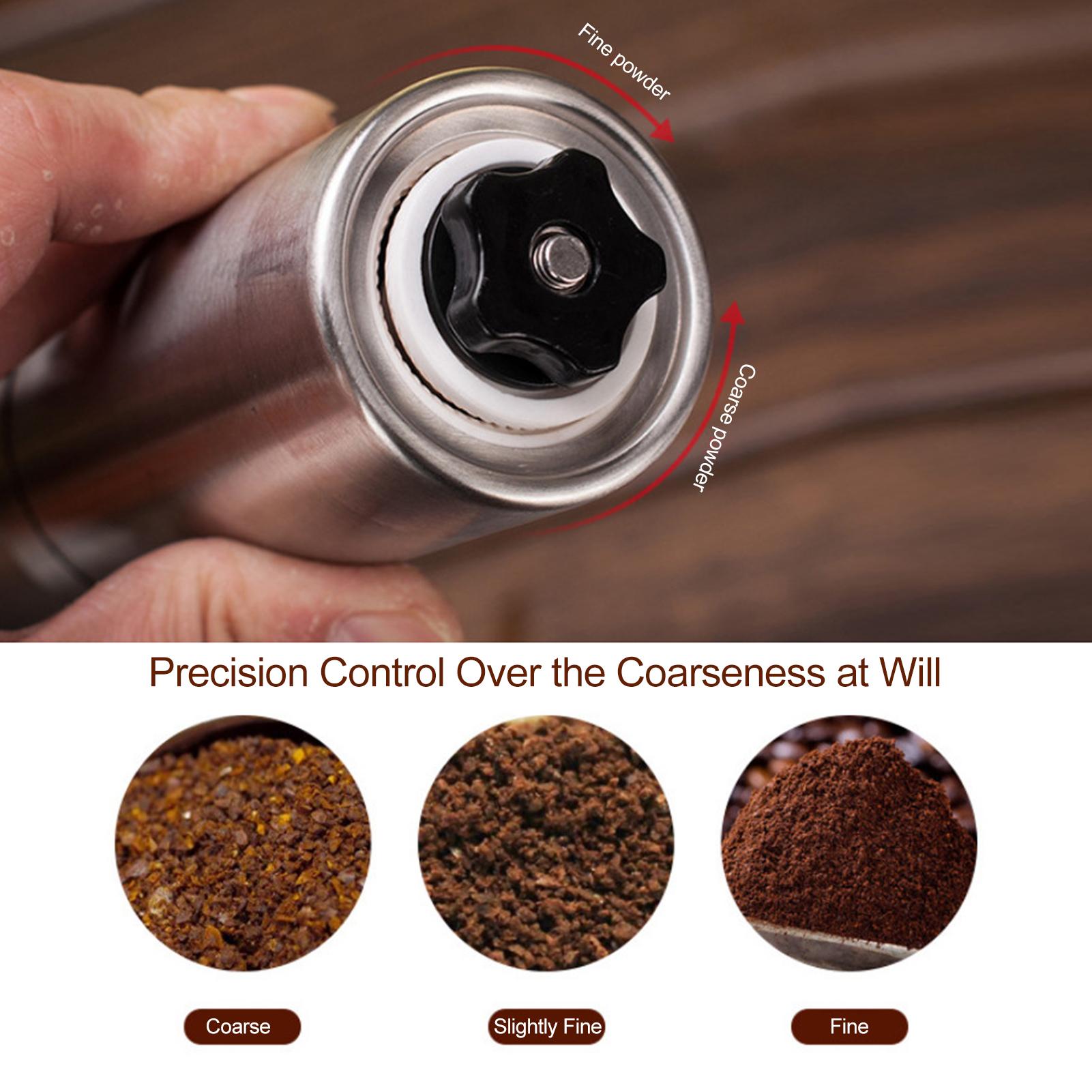 Máy xay cà phê Burr Mill bằng tay,chất liệu thép không gỉ có thể điều chỉnh