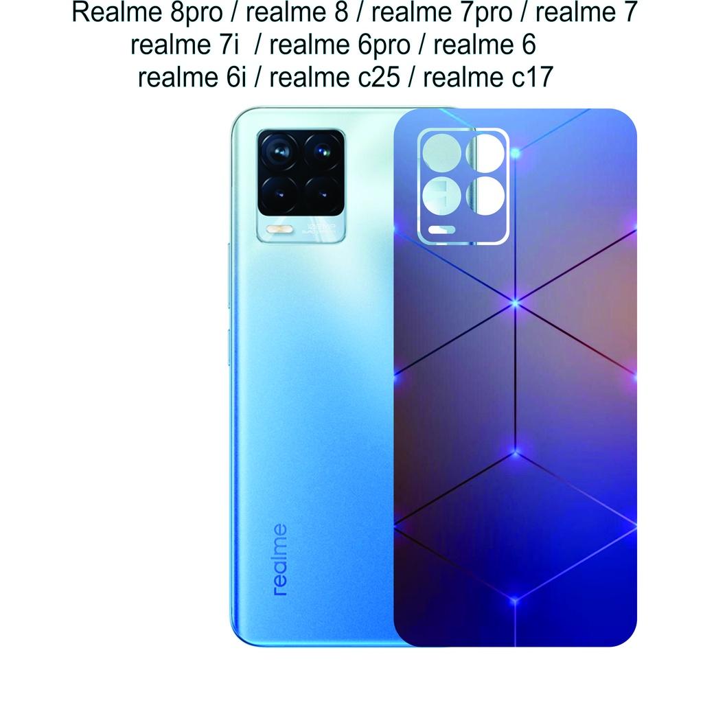 Miếng Dán Skin mặt lưng dành cho Realme 8pro / realme 8 / realme 7pro / realme 7 / realme 7i / realme 6pro / realme 6............