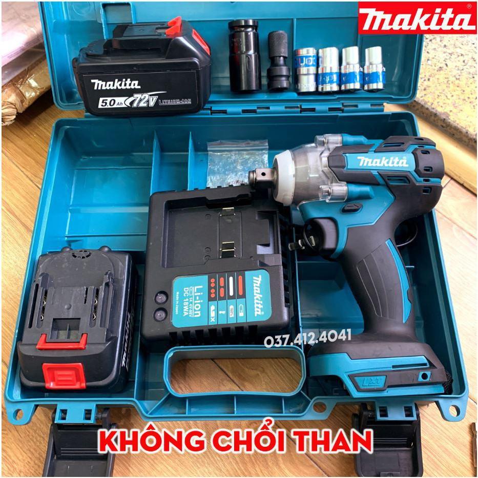 Máy siết bulong MAKITA 72V không chổi than 560N.m, Tặng 5 ĐẦU Khẩu + Chuyển Vít, Máy Khoan pin, Máy bắt vít