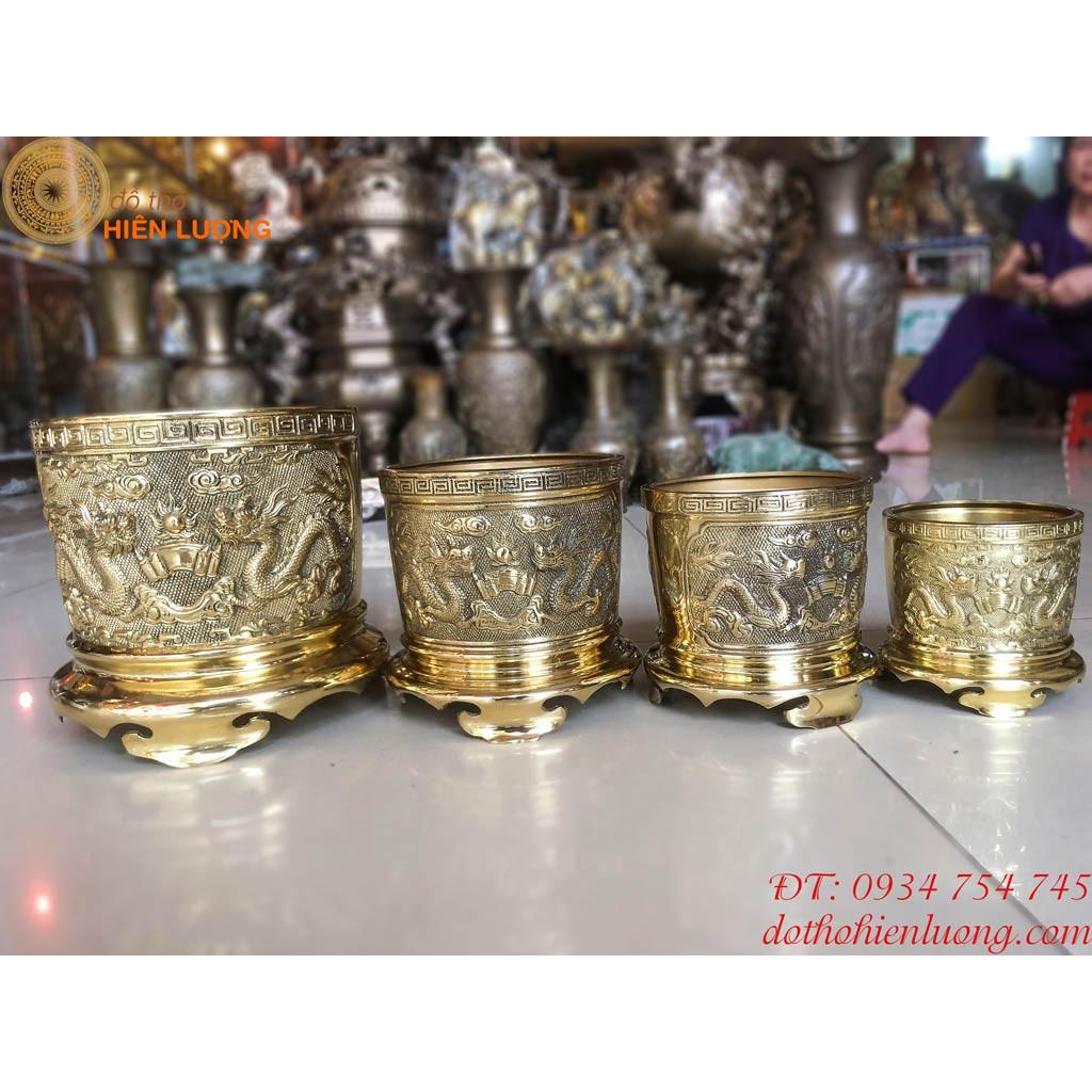 Bát Hương Màu Vàng Bằng Đồng Đủ Kích Cỡ