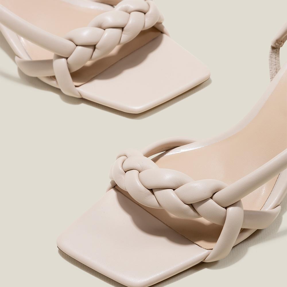 Vascara Sandal Spool Heel Quai Thắt Bính Phồng - SDN 0772
