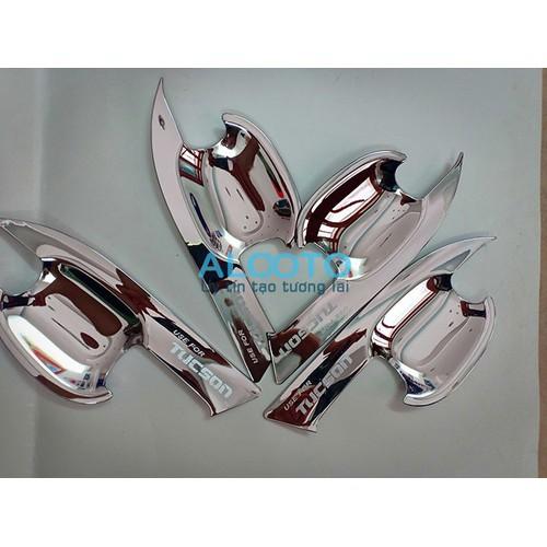 Bộ ốp tay nắm, hõm cửa xe Hyundai Tucson 2016-2021 -mạ Crom