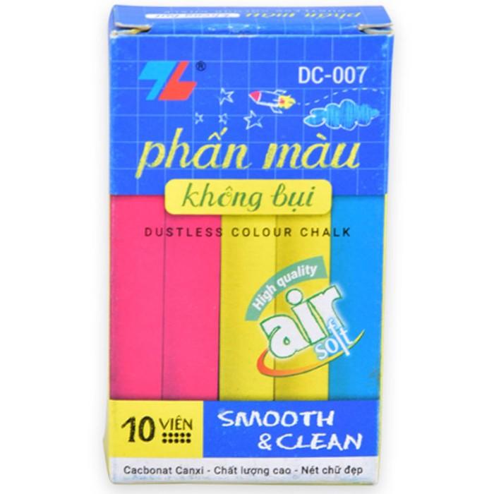 Phấn Màu Không Bụi Ghi Bảng Thiên Long DC-007 (Hộp 10 Viên)