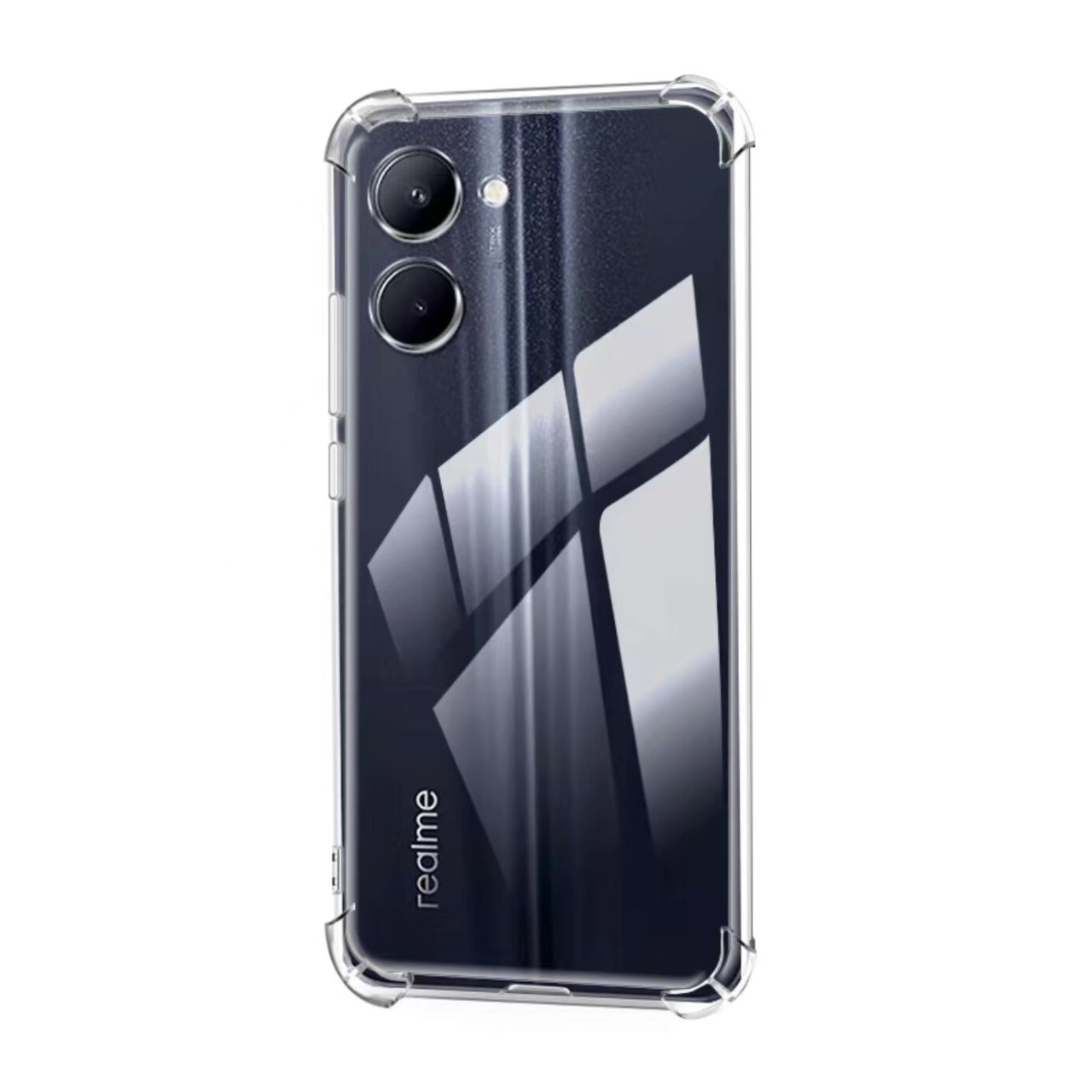Ốp lưng cho REALME 8 9 C30s C33 Pro 5G 4G trong suốt chống sốc phát sáng khi bật led