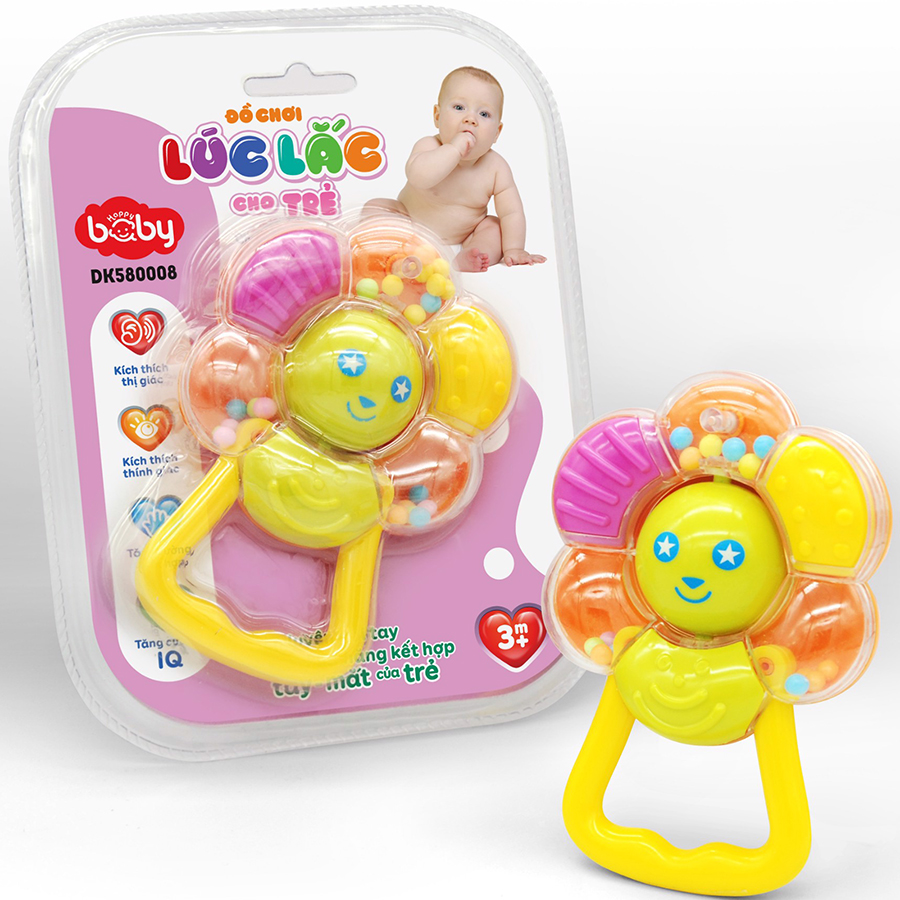 Đồ Chơi Lúc lắc Cho Trẻ: Chuông Bông Hoa - Happy Baby DK580004