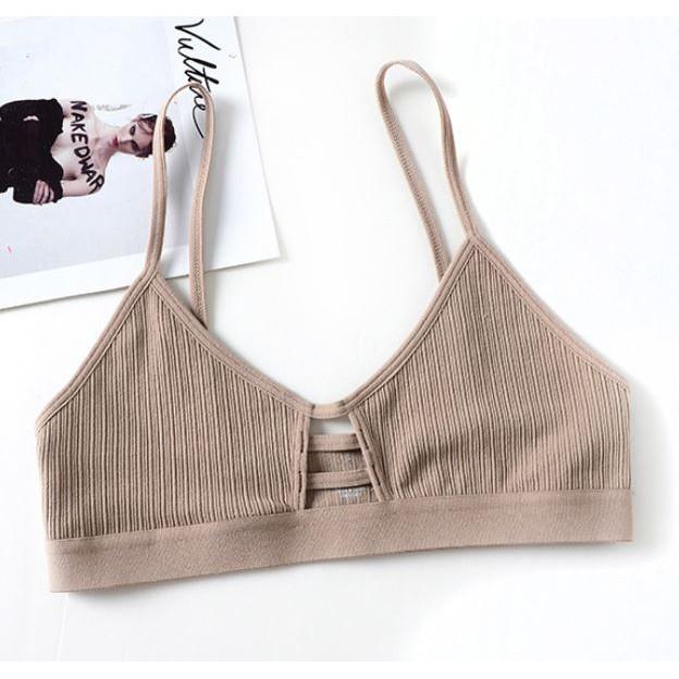 Hình ảnh  Áo Lót Bralette Cotton Mỏng Có Đệm Lót B308