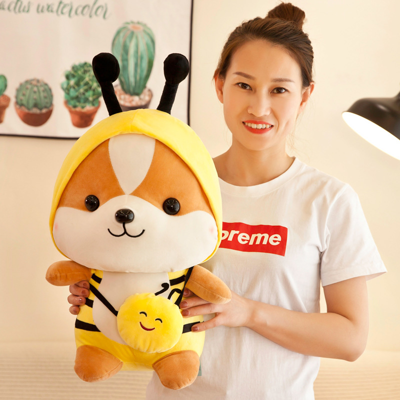 Thú Bông Chó Shiba Hóa Trang Cosplay Ngộ Nghĩnh 25cm Quà Tặng Siêu Dễ Thương