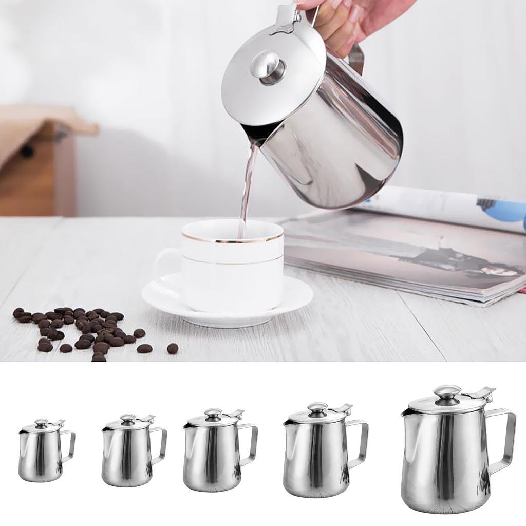 2X Stainless Steel Coffee Pitcher Expresso Cappuccino Maker Home DIY Tool 350ml