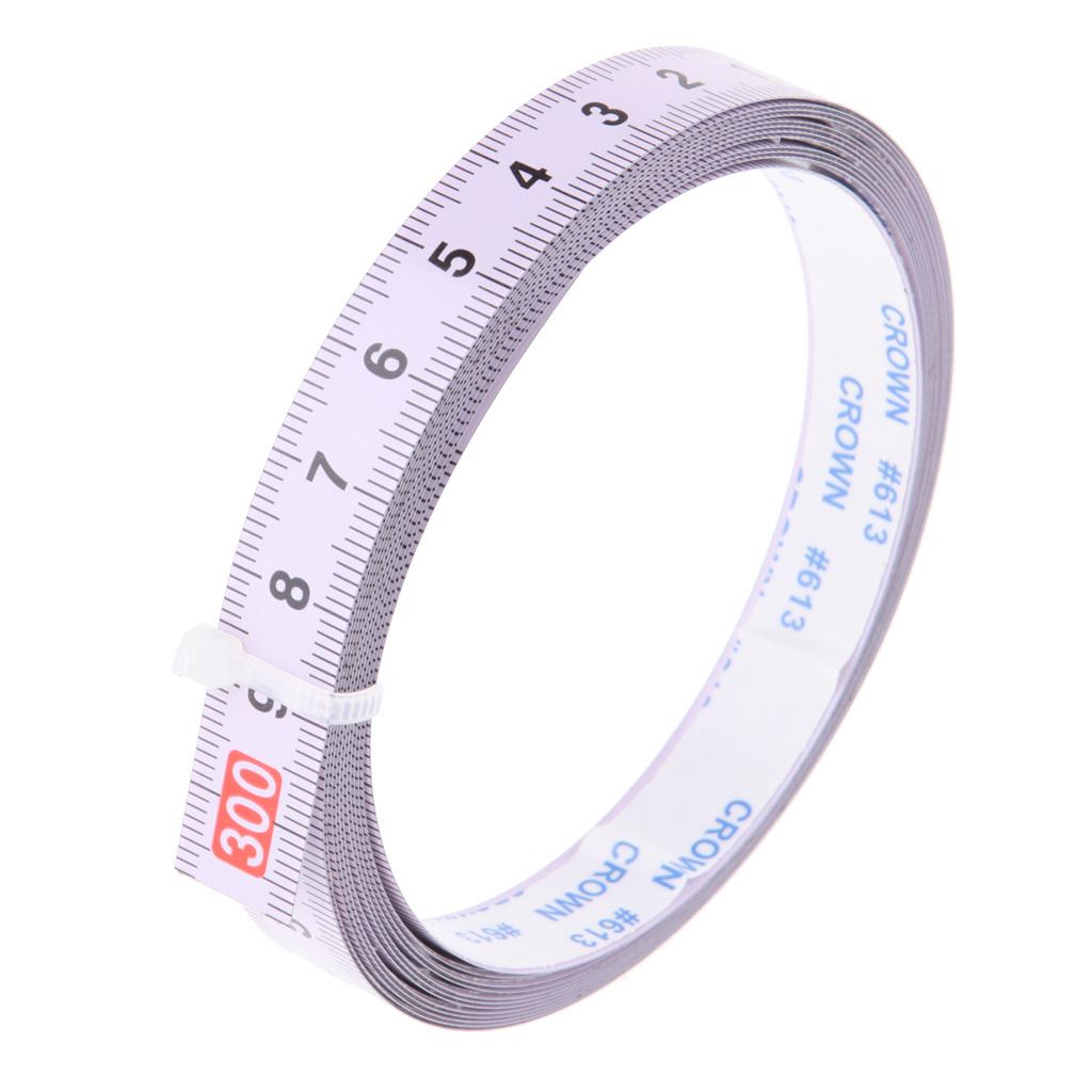 4 Pieces of Self-adhesive Tape Measure Ruler Track Tape for T-rail