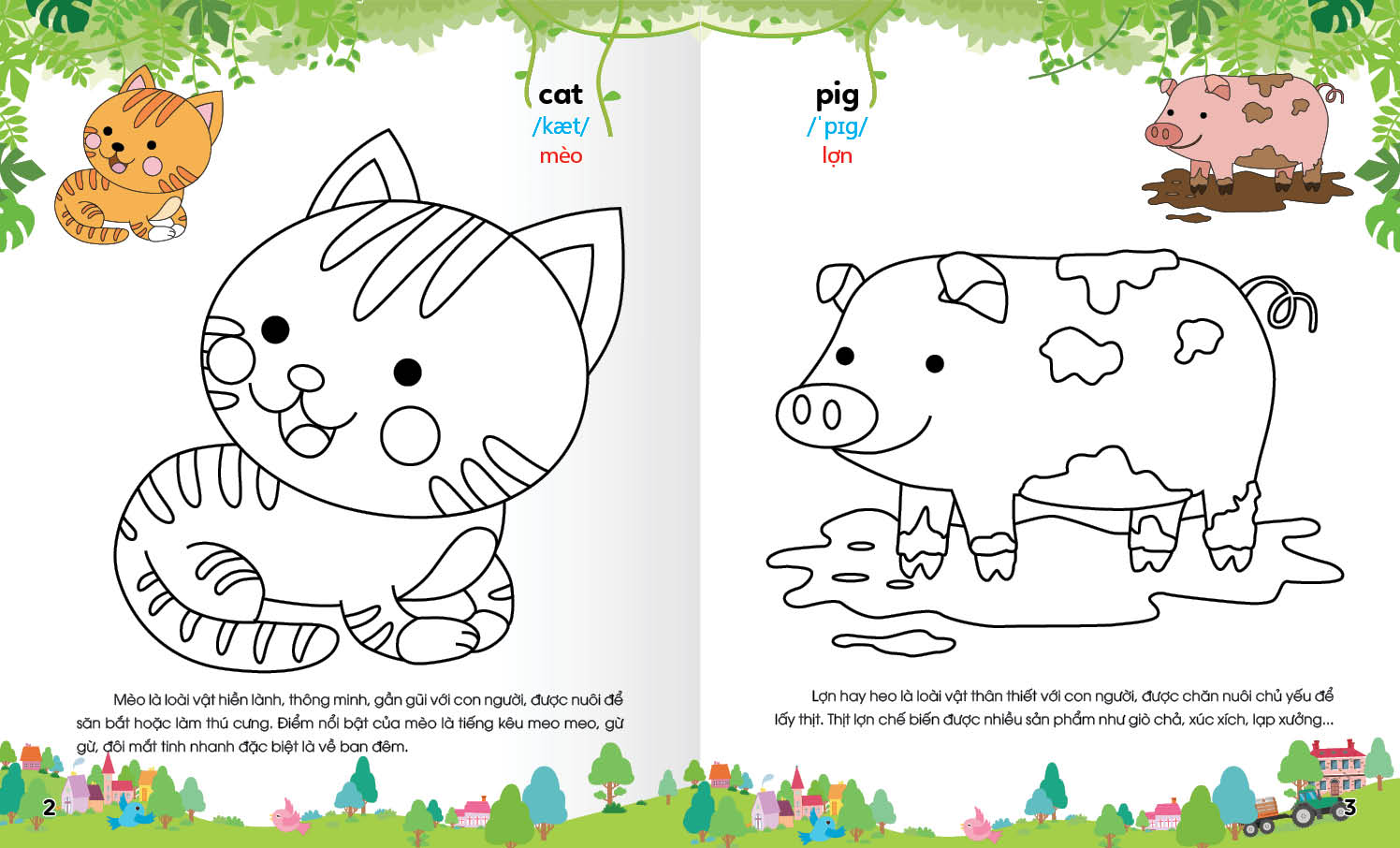 Sách - Colouring 365 ngày Tô màu - KHÁM PHÁ THẾ GIỚI PHÁT TRIỂN TRÍ TUỆ - Động vật nuôi, Chim, Cá