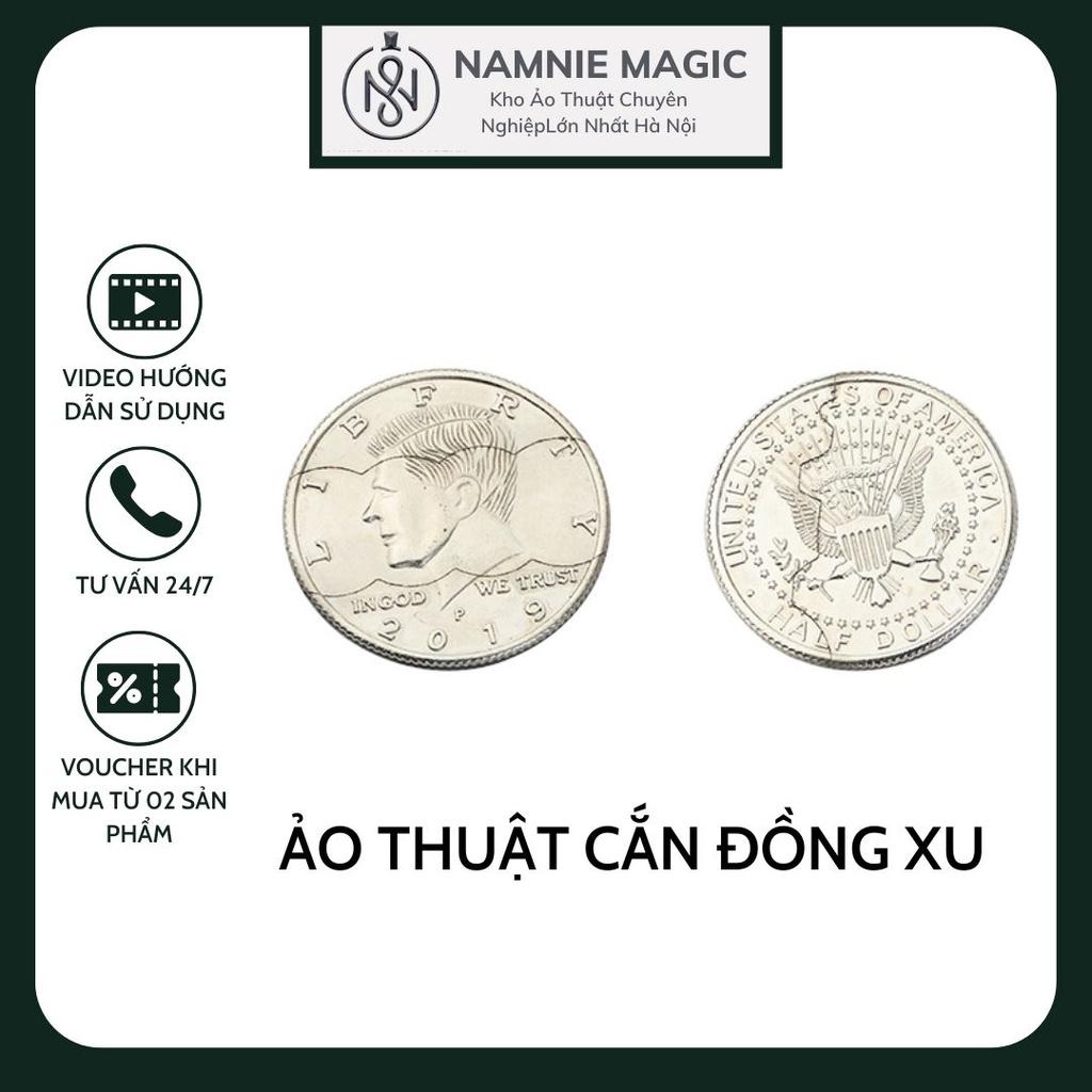 Đồ Chơi Ảo Thuật Cắn Đồng Xu Đạo Cụ Biểu Diễn Đường Phố Bite Coin Magic Trick