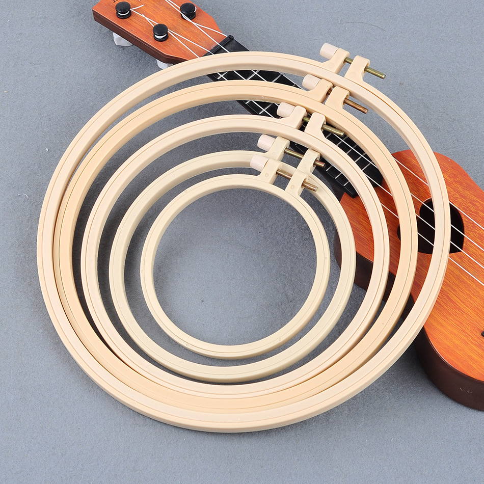 Khung thêu tròn bằng nhựa phong cách Hàn Quốc bền đẹp 32cm