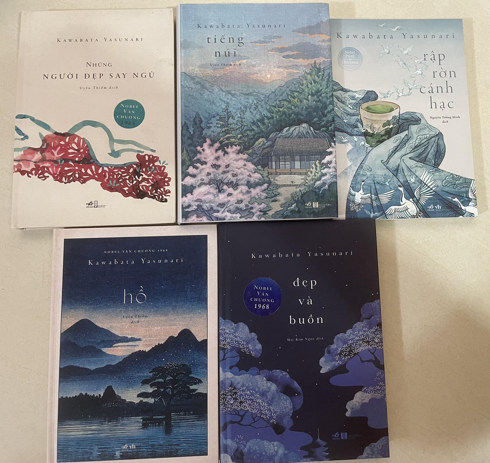 COMBO 5c KAWABATA YASUNARI 4c BÌA CỨNG 1c BÌA MỀM