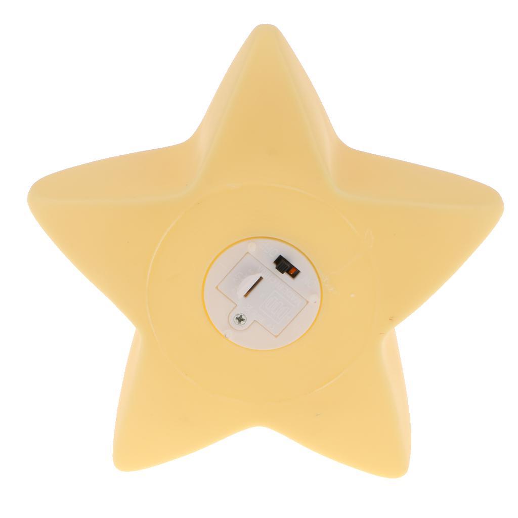 Star Shape Kids Bedroom Night Light Bedside Table Lamp Battery Operated Lamp