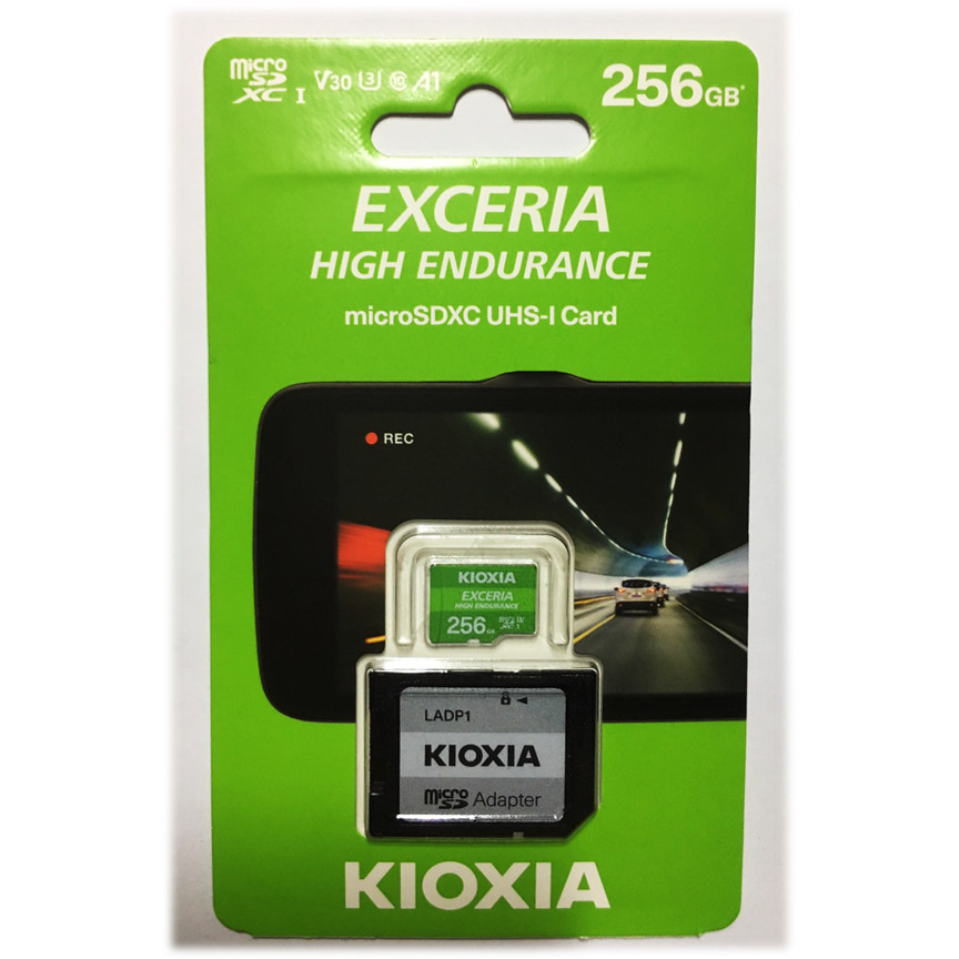 Thẻ nhớ MicroSD KIOXIA EXCERIA HIGH ENDURANCE - 256GB (Có Adapter) - Hàng Nhập Khẩu