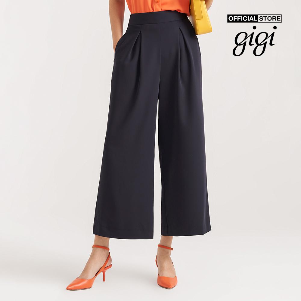 GIGI - Quần culottes nữ xếp li hiện đại G3201P221316-66-Size:36