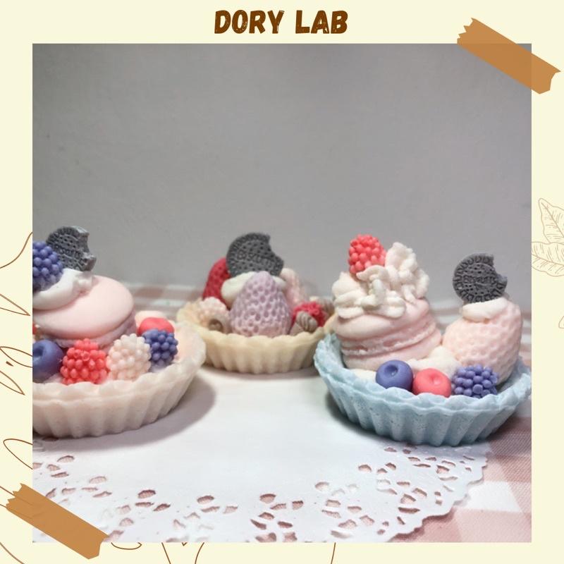 Nến Thơm Handmade Bánh Trứng Trái Cây - Dory Lab