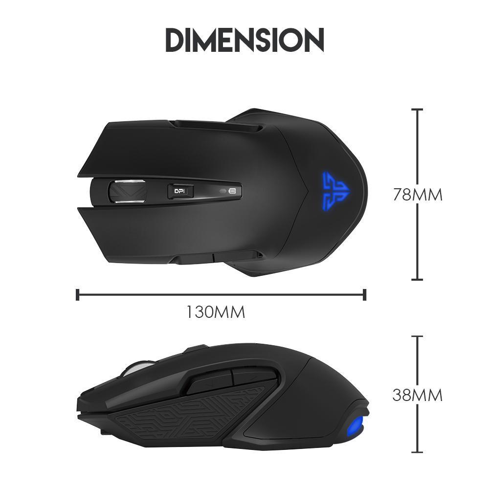 Chuột Gaming Không Dây Fantech WGC1 VENOM 2400DPI LED RGB 16,8 Triệu Màu 6 Phím Macro - Hàng chính hãng