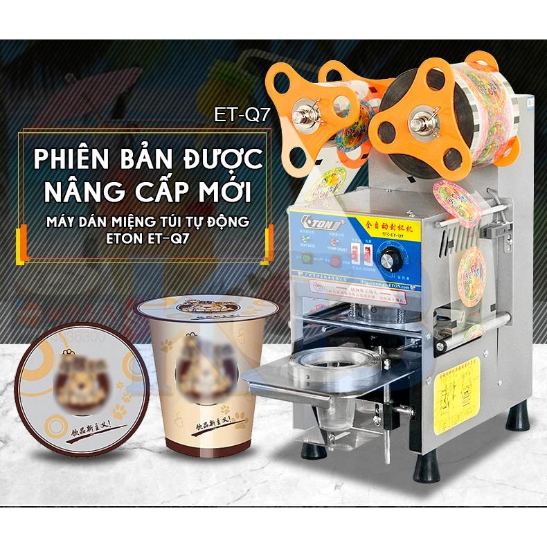 Máy ép miệng ly tự động Eton Q7 dành cho quán trà sữa