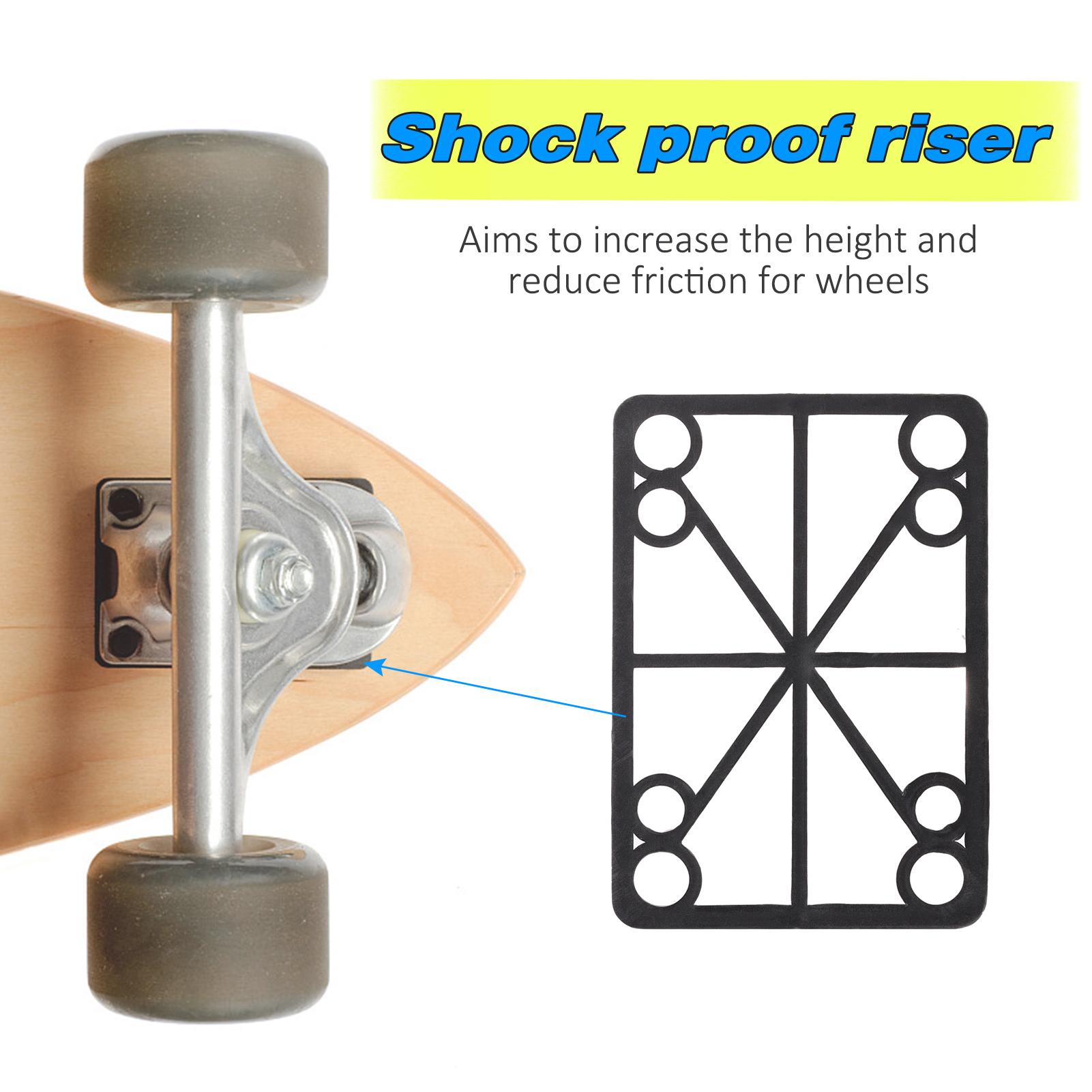 Set 2 Phụ Kiện Ván Trượt Riser Pad Longboard