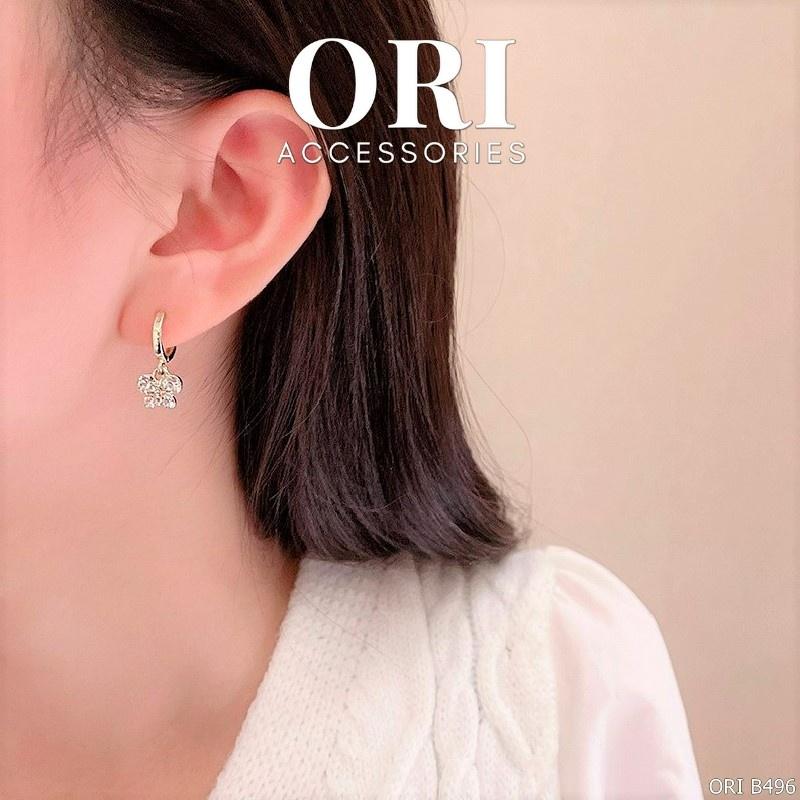 Bông tai nữ hình cánh bướm Amity đính đá xinh xắn ORI ACCESSORIES B496