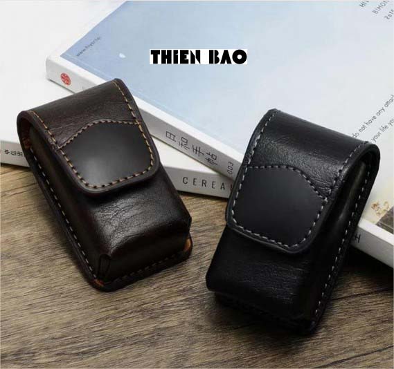 Bao da có đai đeo hông BD99 chuyên dùng để đựng kính lão thị, viễn thị gấp gọn KT 8*4*3CM làm thủ công HANDMADE bằng tay chắc chắn