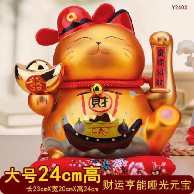 Mèo thần tài, mèo may mắn maneki Neko vẫy tay đủ size