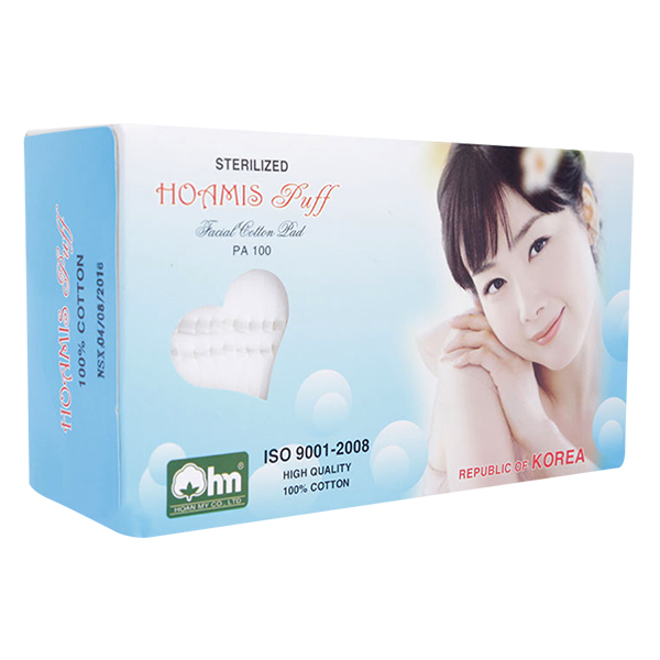 Bông Tẩy Trang PA 100 Hoamis (90 Miếng / Hộp)